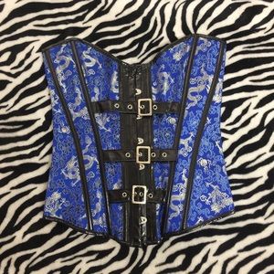 Chinese dragon buckle corset